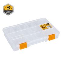 Įrankių dėžė Forte Tools S-ORG-9, 23 cm x 15 cm x 3.3 cm, balta sp.