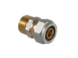 Užveržiamas antgalis TDM Brass 1030, 16mm x 3/4", žalvaris/nikelis