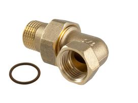 Alkūnė TDM Brass 235OR, 1/2 colio - išorinis sriegis / 1/2 colio - vidinis sriegis, 1/2"