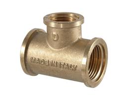 Trišakis TDM Brass 206, 1/2 colio - vidinis sriegis / 3/4 colio - vidinis sriegis, 3/4" x 1/2" x 3/4"