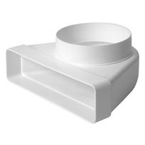 Alkūnė Europlast KLD25 220x55mm - 100mm, 90 °, 100 mm