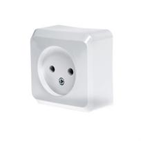 Kištukinis lizdas Schneider Electric Prima WDE001000, be įžeminimo, balta sp.