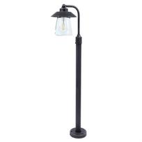 Pastatomas lauko šviestuvas Lutec 12642H4, 60W, E27, IP44, juoda sp., 17.6 cm x 94.5 cm