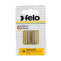 Atsuktuvų antgalių komplektas Felo 2450036, HEX5, 25 mm