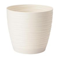 Gėlių vazonas Form Plastic Petit 3000, plastikinis, Ø 10.7 cm, balta sp.