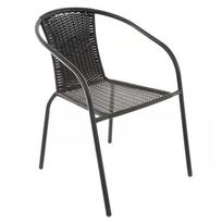Lauko kėdė Patio Bistro Plus, juoda sp., 60 cm x 52 cm x 73 cm
