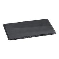 Serviravimo padėklas Kesper 4000270381003/ 38100, 30 cm x 20 cm, juoda sp., akmuo/akmens masė