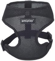 Petnešos šunims Amiplay Air, juoda sp., 400 - 550 mm x 34 mm, 40-55