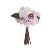 Dirbtinių gėlių puokštė, bijūnas Domoletti, įvairių spalvų, 26 cm