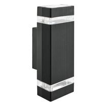 Sieninis lauko šviestuvas Searchlight 1002-2BK-LED, 50W, GU10, IP44, juoda sp.