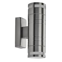 Sieninis lauko šviestuvas Searchlight 2018-2-LED, 7W, GU10, IP44, nerūdijančiojo plieno sp.