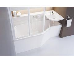 Vonios sienelė Ravak VS3 100 795P0U00Z1, 99.6 cm x 140 cm x 100 cm, balta sp./matinis