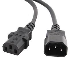 Laidas Gembird Cord 13/14 C13, C14, 1.8 m, juoda sp.