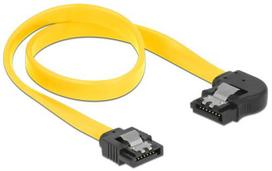 Laidas Delock SATA, SATA 7-pin male, 0.3 m, geltona sp.