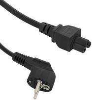 Laidas Qoltec AC Power Cable 3pin AC, IEC320 C5, 1.4 m, juoda sp.