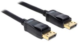Laidas Delock Displayport to Displayport Display port male, Display port male, 3 m, juoda sp.
