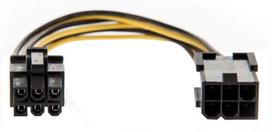 Adapteris Akyga PCI 6pin male, PCI 6pin Female, 0.4 m