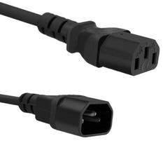 Laidas Qoltec IEC C14, IEC C13, 1.8 m, juoda sp.