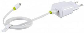Telefono įkroviklis iBOX, Micro USB/AC, balta sp.
