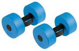 Svarmenų rinkinys Beco Aqua Dumbbell 9626 L, juoda sp./žydra sp.