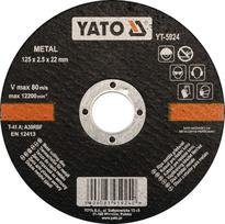 Pjovimo diskas kampiniam šlifuokliui Yato, 125 mm x 2.5 mm x 22.23 mm