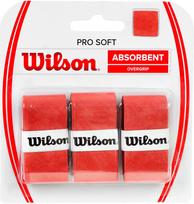 Apvija Wilson PRO SOFT ABSORBENT OVERGRIP, raudona sp., 3 vnt.