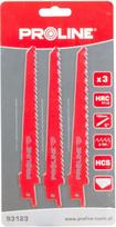 Tiesinių pjūklų geležtė Proline, 152 mm, 3 vnt.
