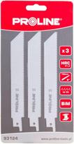 Tiesinių pjūklų geležtė Proline, 152 mm, 3 vnt.