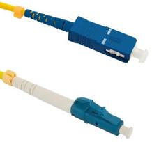 Laidas Qoltec LC/UPC to SC/UPC Optic Singlemode SC/UPC, LC/UPC, 3 m, geltona sp.