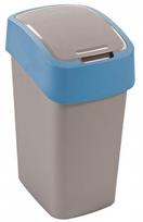 Šiukšliadėžė Curver FlipBin, mėlyna sp./sidabro sp., 10 l, 35 cm x 18.9 cm