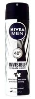 Vyriškas dezodorantas Nivea Men Invisible For Black & White, 200 ml