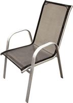 Lauko kėdė Diana, juoda sp./pilka sp., 54 cm x 70 cm x 95 cm