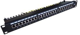 Komutacinė panelė Digitus DN-91624S-EC, juoda sp.