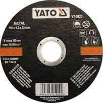 Pjovimo diskas kampiniam šlifuokliui Yato, 115 mm x 1.2 mm x 22.23 mm