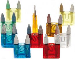 Įtampos keitiklis Bottari B30113 Small Fuse Set 10pcs, įvairių spalvų, 12 V, 10 vnt.