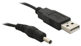 Laidas Delock USB A male, DC jack, 1.5 m