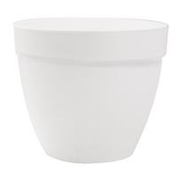 Gėlių vazonas Plasticotto Touch 16-110, plastikinis, Ø 16 cm, balta sp.