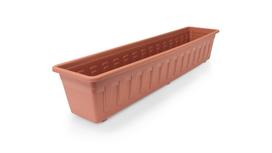 Balkoninis vazonas Plastkon Garden 41105612, plastikinis, 78 cm x 17 cm, Ø 78 cm, ruda sp.