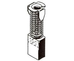 Šepetėlis Haushalt, 6 mm x 10 mm x 16 mm, 2 vnt.