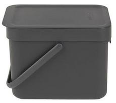 Šiukšliadėžė Brabantia Sort & Go 109720, pilka sp., 6 l, 18.1 cm x 20 cm