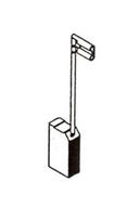 Šepetėlis Haushalt, 6.3 mm x 12.5 mm x 22 mm, 2 vnt.