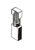 Šepetėlis Haushalt, 5 mm x 8 mm x 18 mm, 2 vnt.