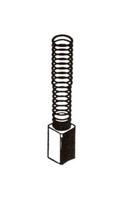 Šepetėlis Haushalt 30-19-011-H, 6.3 mm x 6.3 mm x 15.5 mm, 2 vnt.