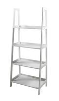 Pastatoma lentyna Home4you Wally, balta sp., 130 cm x 40 cm x 63 cm