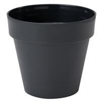 Gėlių vazonas Form Plastic Ibiza Soft Mat 4150, plastikinis, Ø 22 cm, juoda sp.