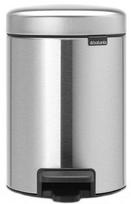 Šiukšliadėžė Brabantia NewIcon, sidabro sp./pilka sp., 3 l, 26.4 cm x 17 cm