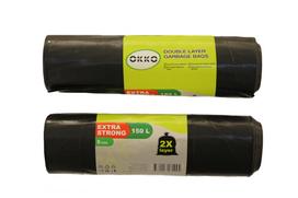 Šiukšlių maišai Okko, 150 l, 5 vnt.