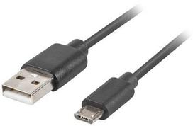 Laidas Lanberg Micro-B to USB Type-A, USB 2.0 Type A/Micro USB 2.0 Type B, juoda sp.