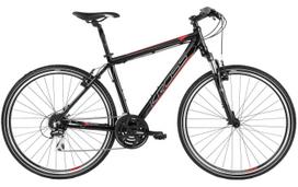 Dviratis hibridinis Kross Evado 3.0, 28 ", M rėmas, juoda sp./raudona sp.