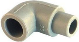 Alkūnė F-Plast 90 D32 MF, 90 °, 32 mm MF, plastikas